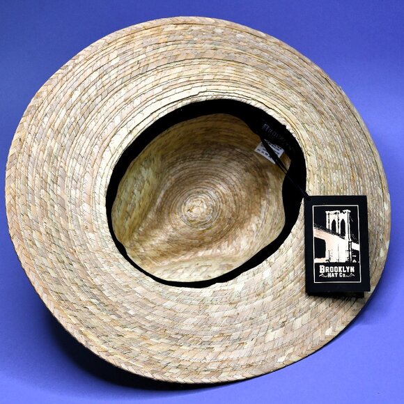 Brooklyn Hat Co. 100% Mexican Palm Fiber Safari Hat with Black Band - Picture 3 of 12